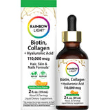 Biotin Collagen + Hyaluronic Acid Vanilla Citrus Flavor, 2 fl oz (59 mL) Liquid