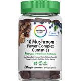 10 Mushroom Power Complex Gummies Blueberry Flavor, 60 Vegan Gummies