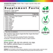 Supplement facts panel for RL Mushroom Complex 60 Veg Caplets product.