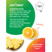 RL Kid's One Multivitamin with 90 star-shaped, chewable tablets in fun fruit punch flavor, actual size 7/8 inch.
