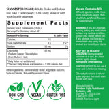 Image of Supplement Facts panel for Liquid Chlorophyll with Natural Peppermint flavor, 16 fl oz.