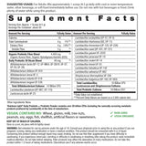 Supplement Facts panel for Organic Daily Probiotic 20 Billion + Pre Powder, 4.76 oz.