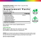 Image of the Supplement Facts panel for Beef Organs 120 Capsules.