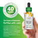 Vitamin D3+K2 as MK-7 Liquid Dietary Supplement in a 2 fl. oz. dropper bottle held in a hand.