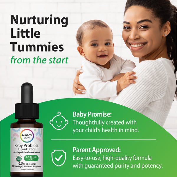 Baby Probiotic Drops 2.5 Billion CFU, .5 fl oz (15mL) Liquid