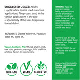 Supplement Facts for RL Lugol's Iodine 2 oz bottle.