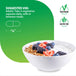 Product highlights graphic stating Suggested Use: Adults: 4 vegetarian capsules daily, capsule measures 7/8', Vegetarian, Gluten Free.
