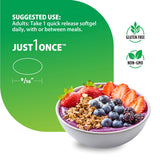 Co Q-10 200mg softgel, 9/16 inches. Use: Take 1 daily with meals or between. Gluten-Free, Non-GMO. Quick release formulation.
