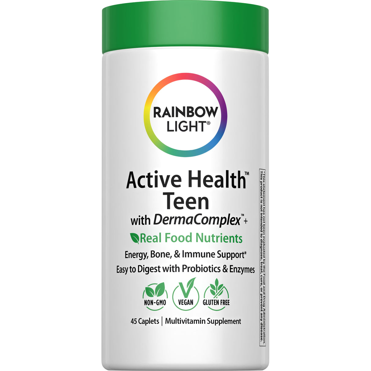 Active Health Teen mit DermaComplex + Nährstoffen aus echten Lebensmitteln, 45 vegane Tabletten