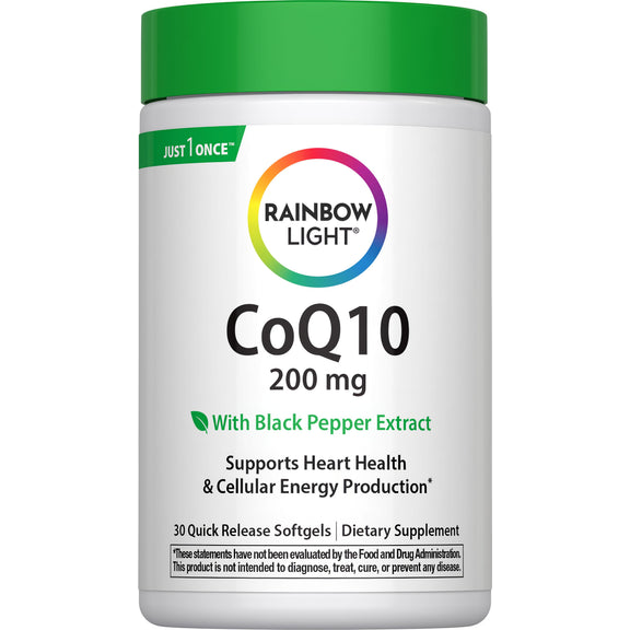 CoQ10 200 mg, 30 Quick Release Softgels