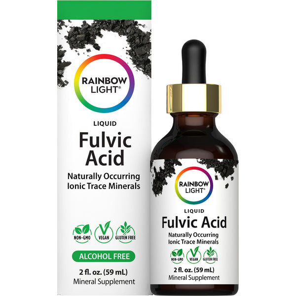 Liquid Fulvic Acid with Trace Minerals 2 fl. oz. (59 mL) Mineral Supplement. Non-GMO, Vegan, Gluten Free, Alcohol Free.
