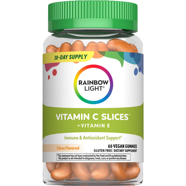 High Potency Vitamin C Gummies Citrus Flavor, 60 Vegan Gummies