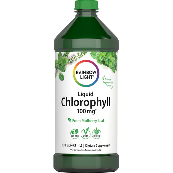 Liquid Chlorophyll 100 mg Natural Peppermint Flavor, 16 fl. oz. (473 mL) Liquid