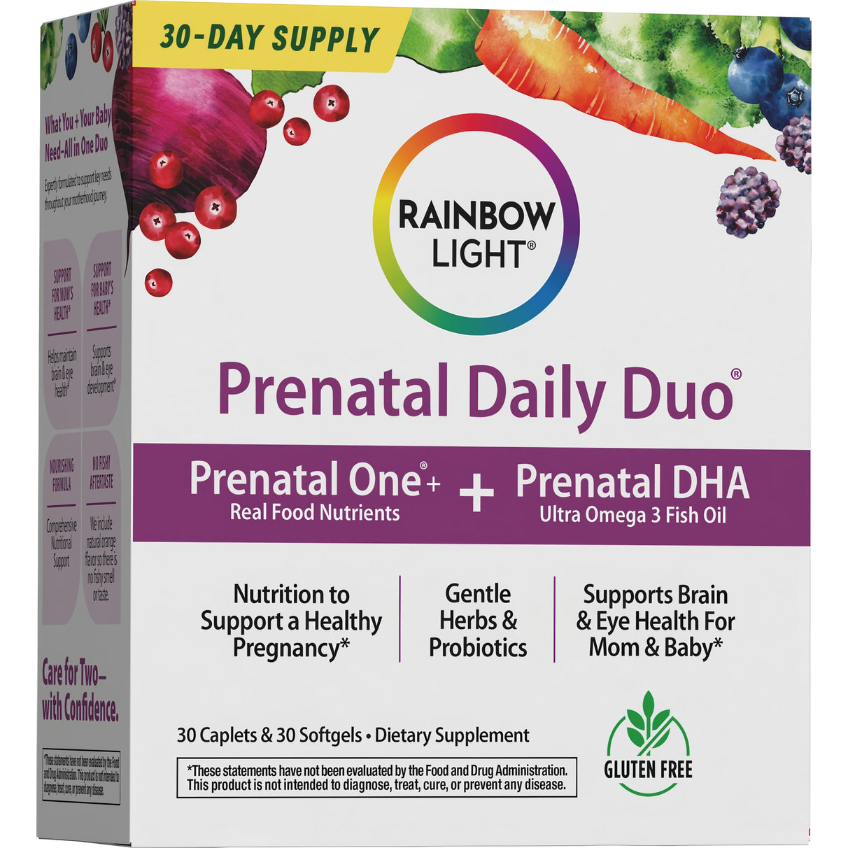 Dúo Diario Prenatal Multivitamínico y DHA, 2 Botellas