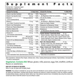 Supplement Facts panel for Men's One 50+ Multi 120 Tablets.