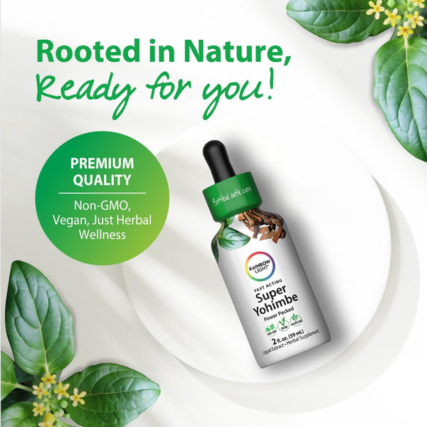 Super Yohimbe Power Packed Liquid Extract Herbal Supplement, Non-GMO, Vegan, and Gluten Free, 2 fl. oz. (59 mL).